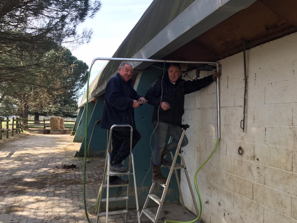 aménagement des douches par charly et didier